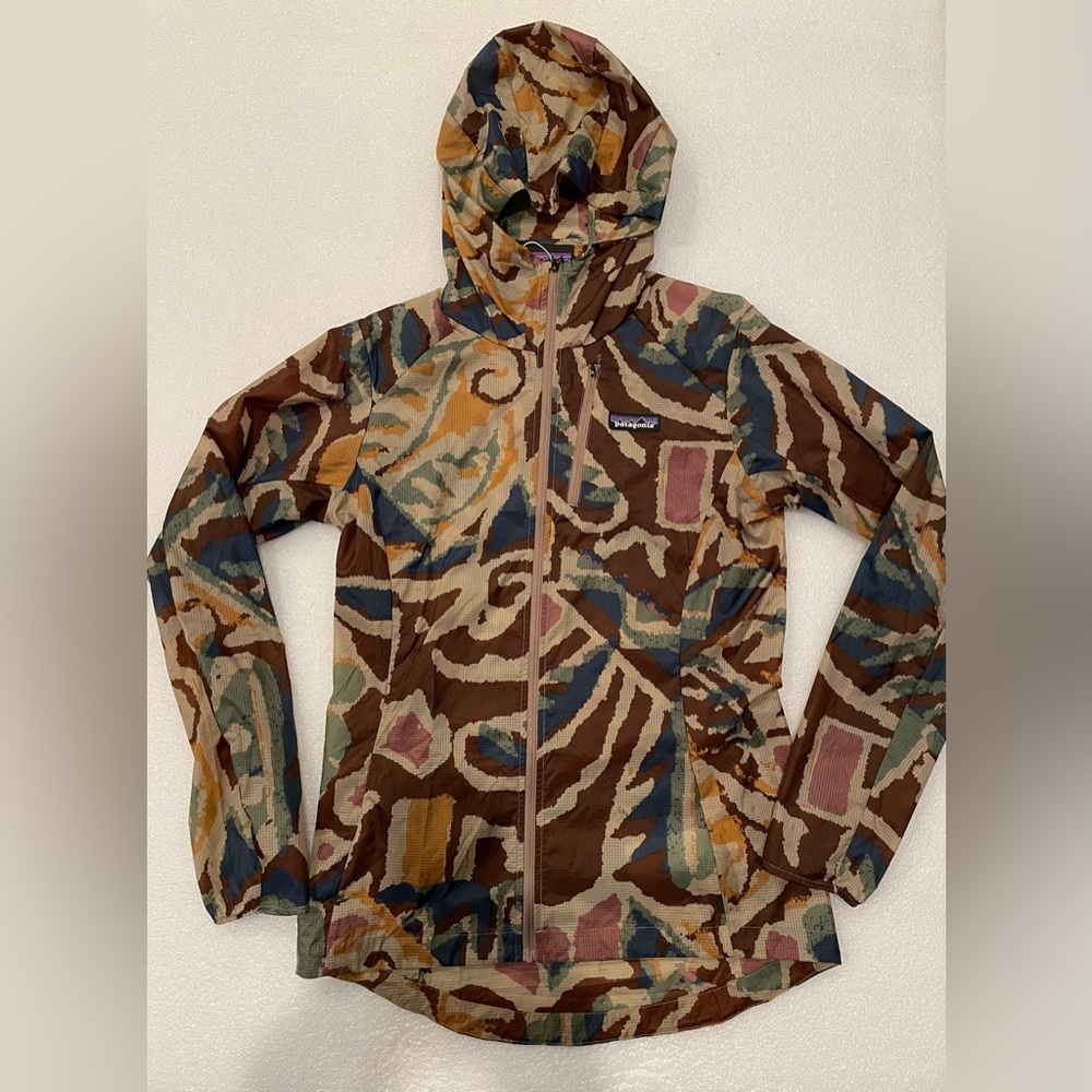 NWT! Patagonia Women's Houdini Jacket-Thriving Plant:Cone Brown Sz XS MSRP $109